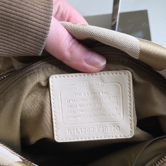 Coach Beige And White Crossbody - Picture 7 of 11